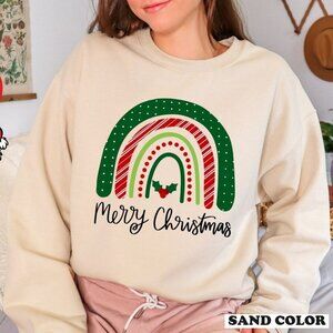 Merry Christmas Holiday Winter Cozy Graphic Sweatshirt 24